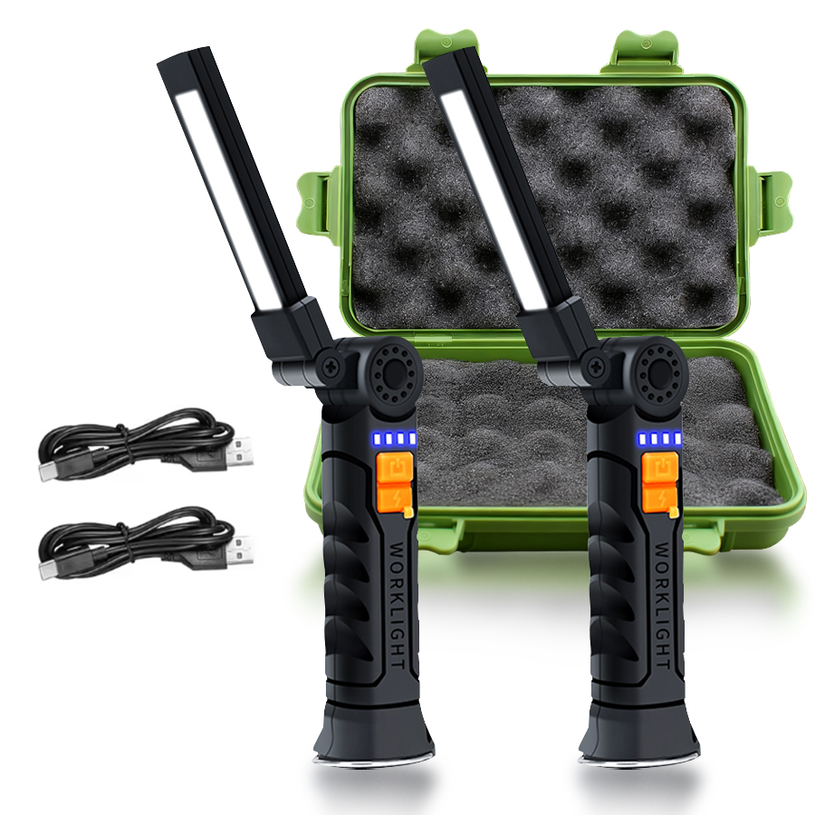 Outdoor Lighting Lowes - Tragbare LED-COB-Suchscheinwerfer mit Magnet und Haken,