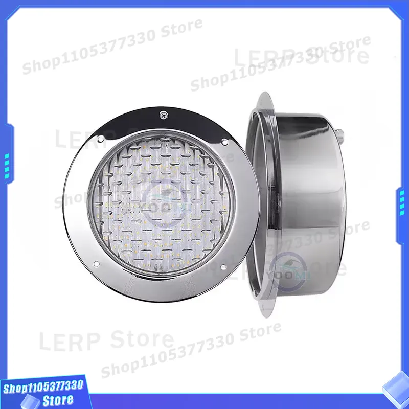 Ground Light Recessed - RGB LED Unterwasser-Poolleuchte, Einbau-Edelstahl-Schwimmbadlampe für oberirdische