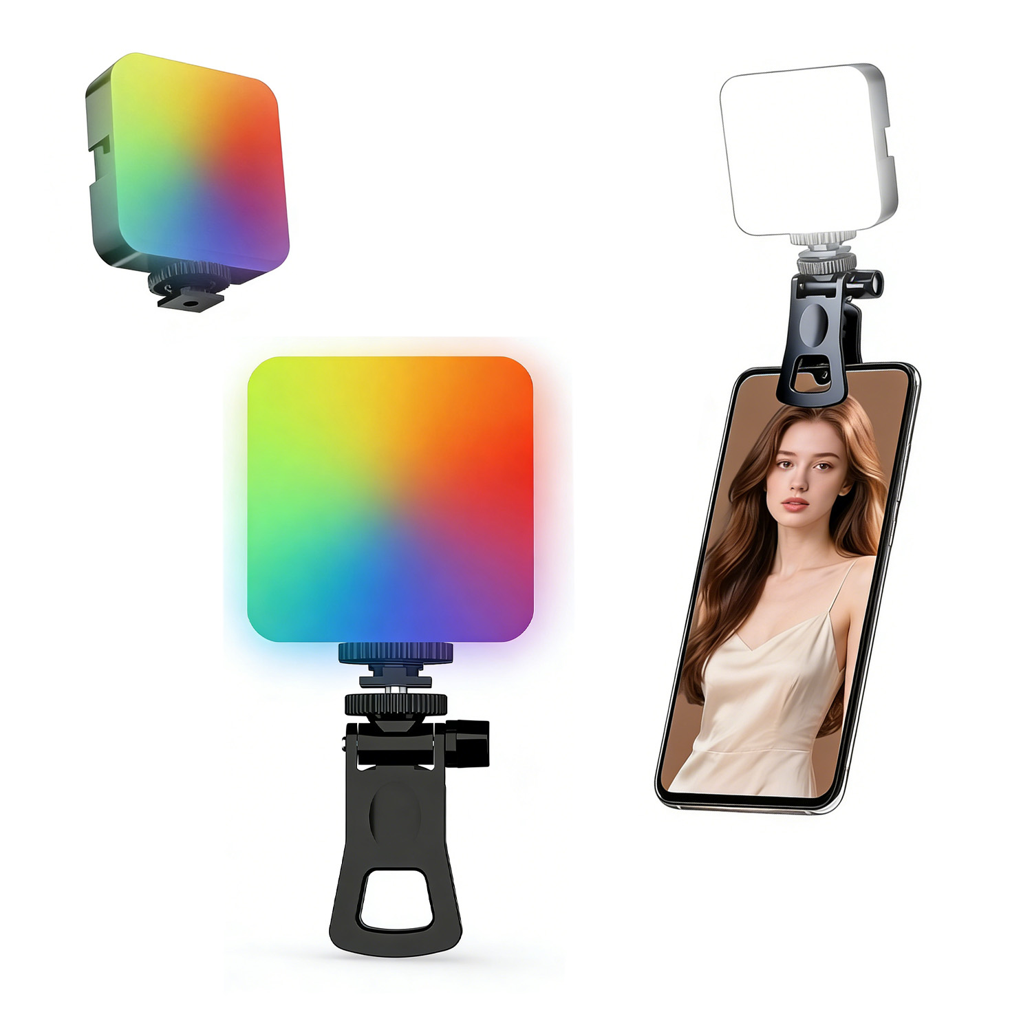 Outdoor Lighting Video - RGB-Taschenleuchte, Outdoor-Fotografie, Fülllicht, Live-Streaming, Fotokamera, vollfarbiges