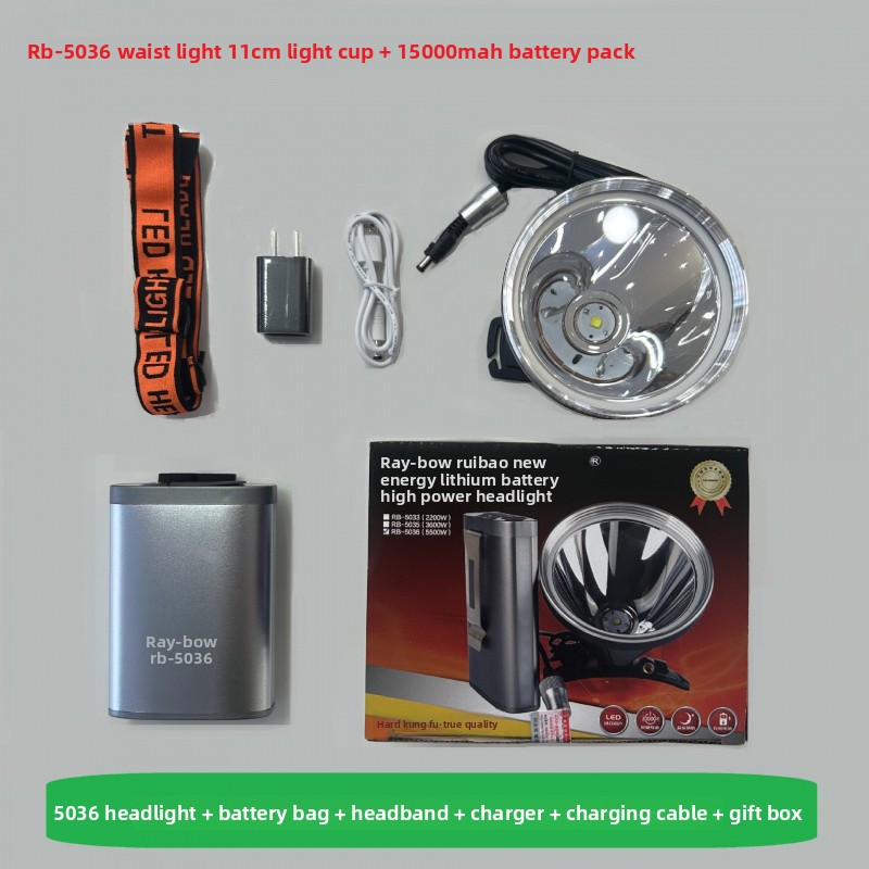 Outdoor Lighting At Lowe'S - LED-Kopfmontierte Bergbaulampe mit starkem Licht, wiederaufladbar,