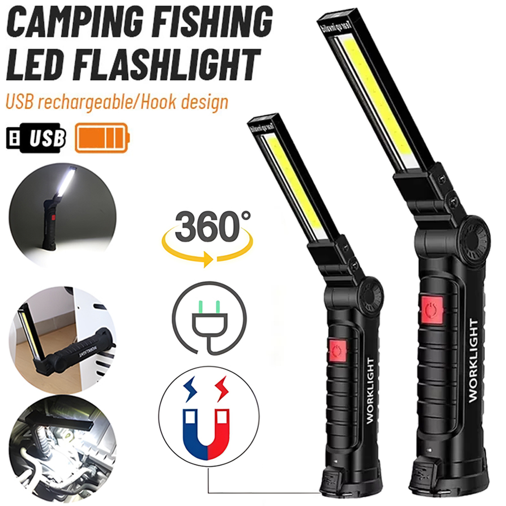 Outdoor Lighting Lowes - LED COB Taschenlampe USB wiederaufladbare Taschenlampe