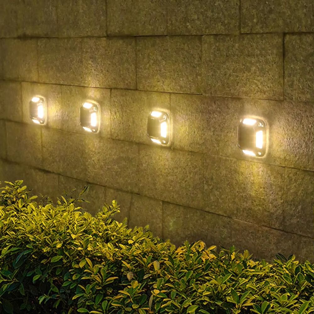 4 Stück 8 LED Solar-Bodenleuch – Ground Light Recessed Bewertung und Preis