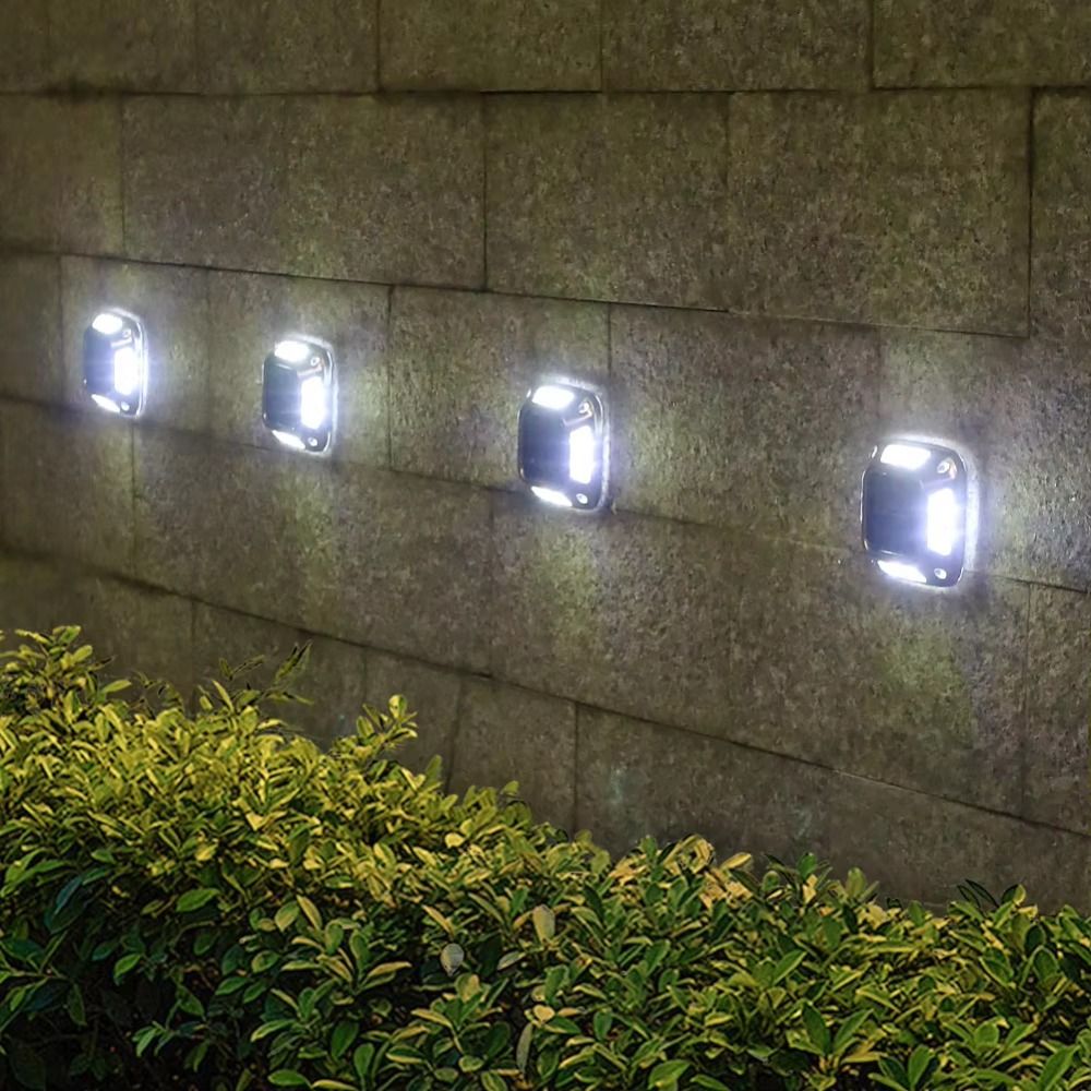 4 Stück 8 LED Solar-Bodenleuch – Ground Light Recessed Bewertung und Preis