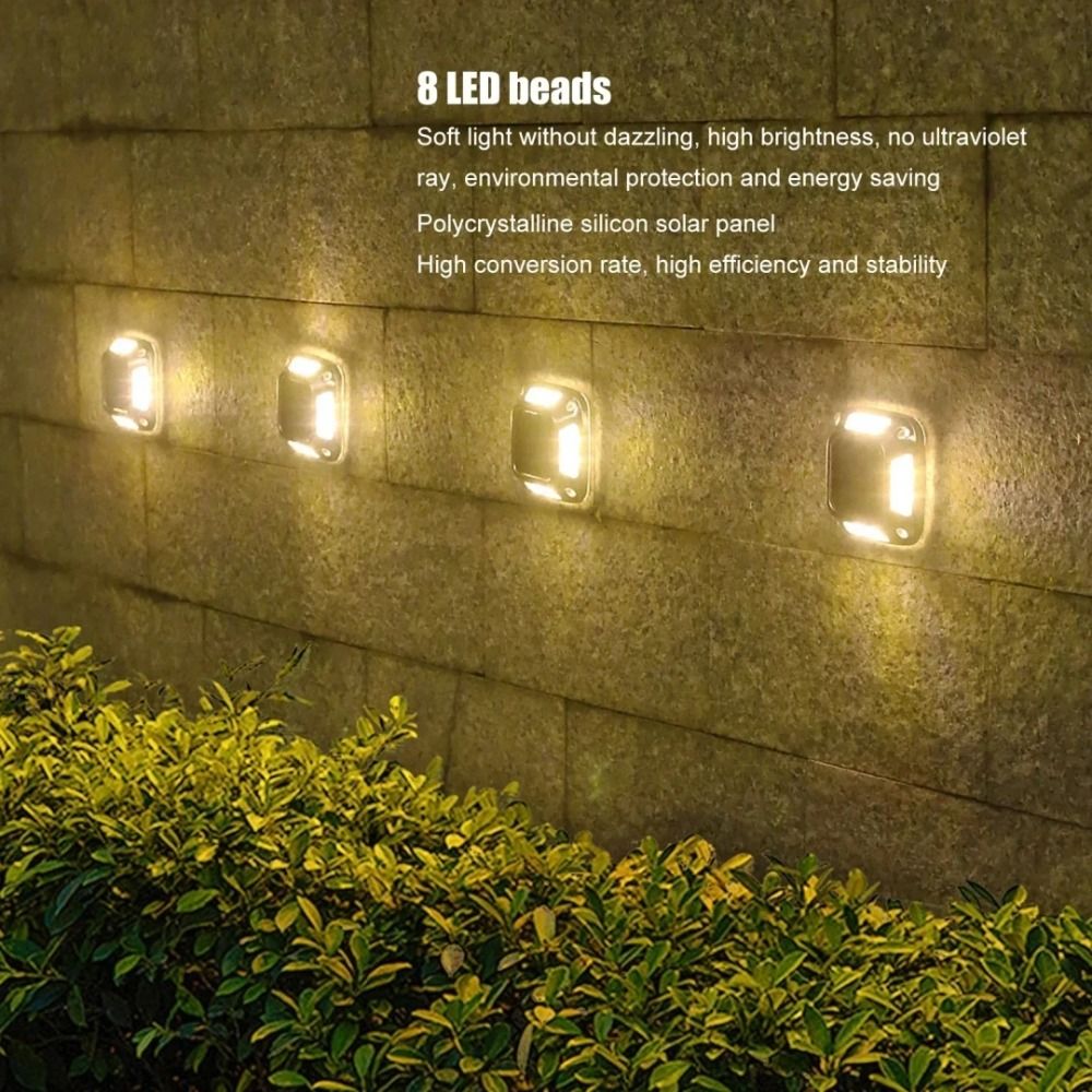 4 Stück 8 LED Solar-Bodenleuch – Ground Light Recessed Bewertung und Preis