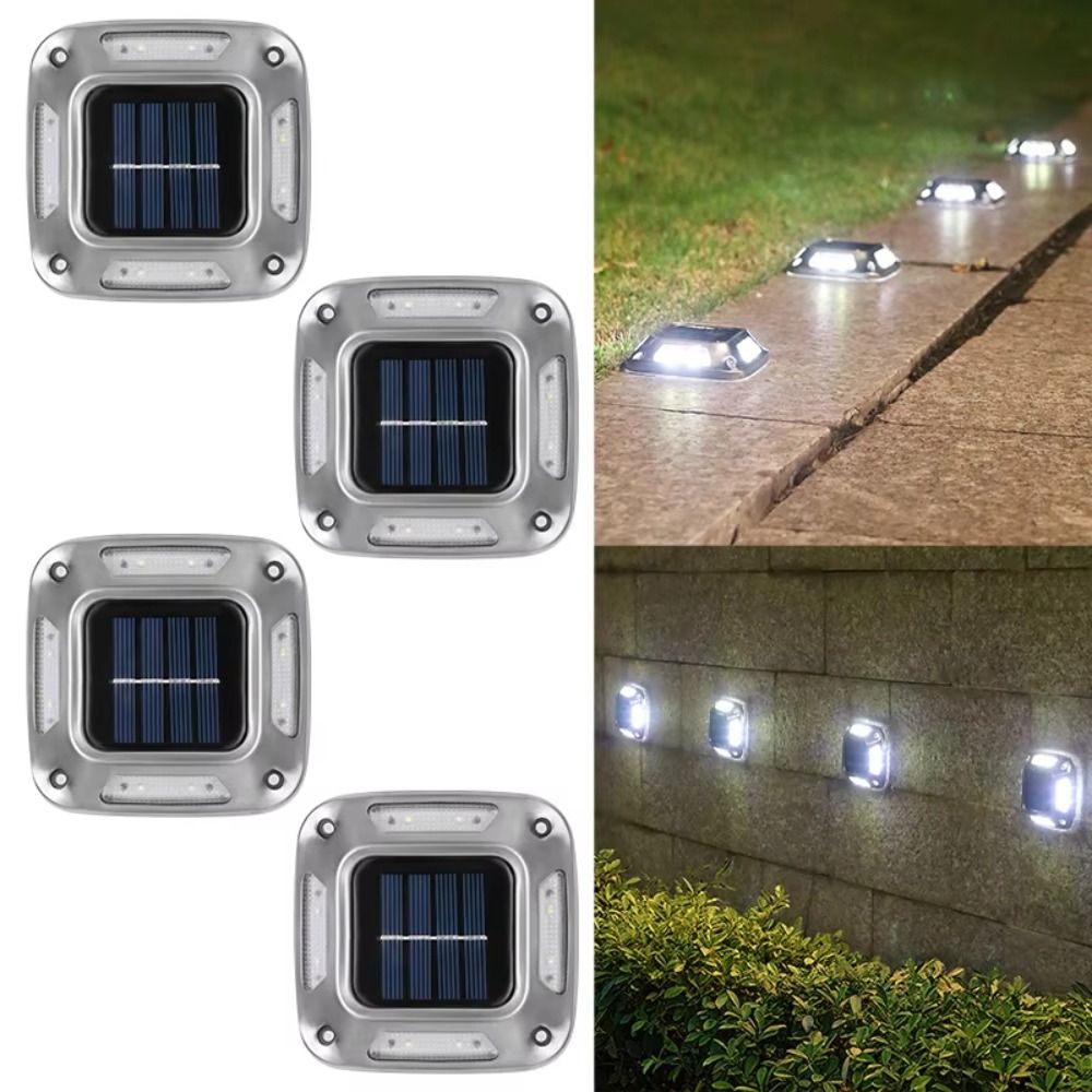 4 Stück 8 LED Solar-Bodenleuch – Ground Light Recessed Bewertung und Preis