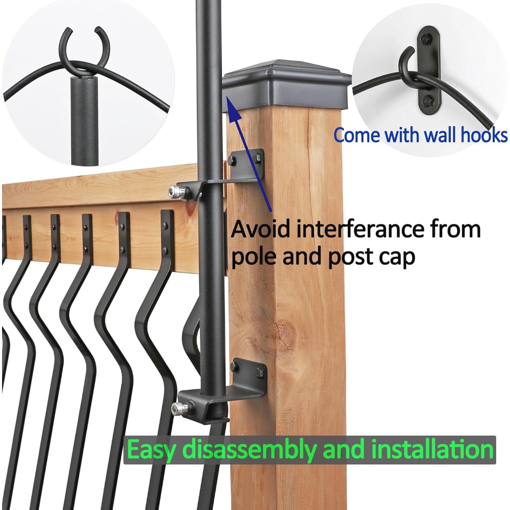 2er-Pack Lichterkettenstangen  – Outdoor Lighting Poles Bewertung und Preis