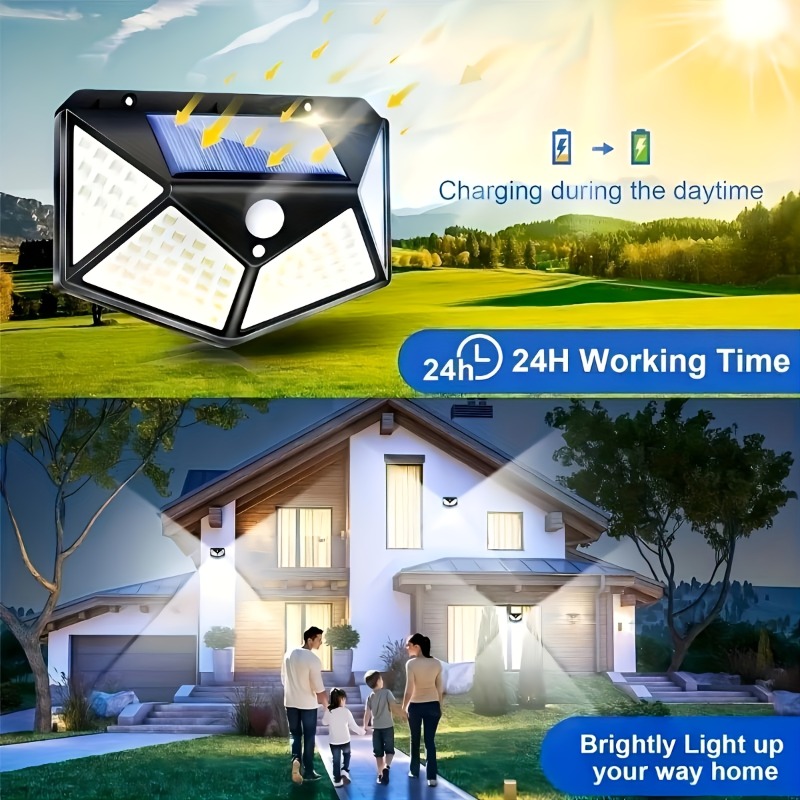 1~8 Stück 100LED Solarleuchten – Outdoor Lighting Lux Bewertung und Preis