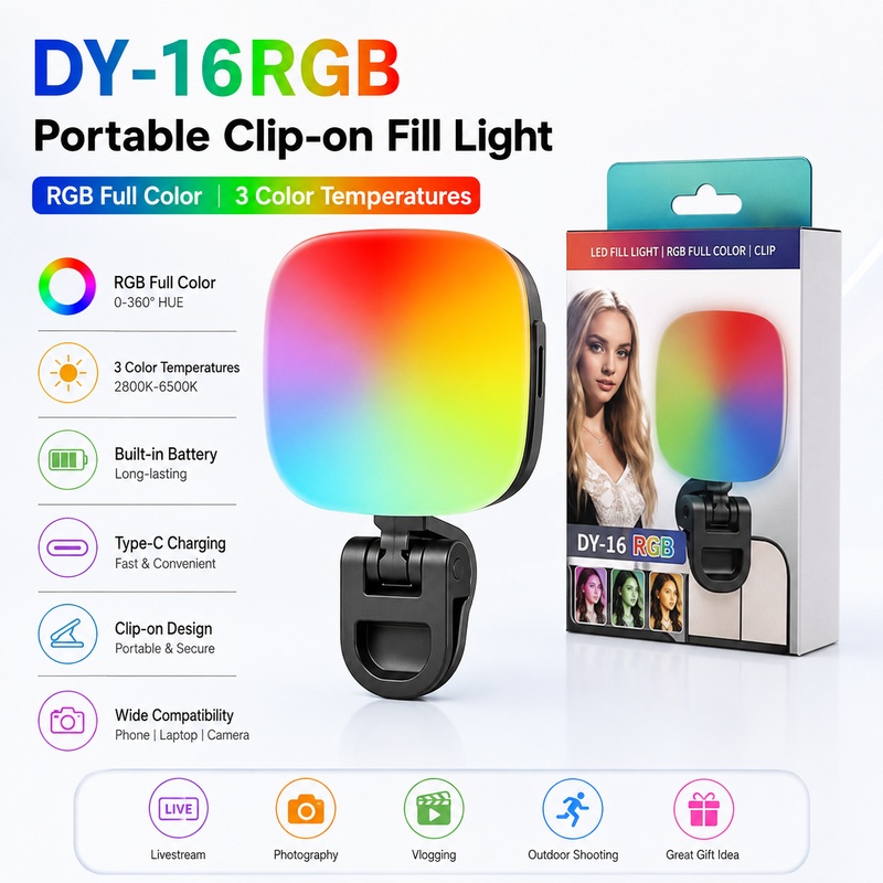 Tragbares RGB-LED-Fülllicht, T – Outdoor Lighting Video Bewertung und Preis