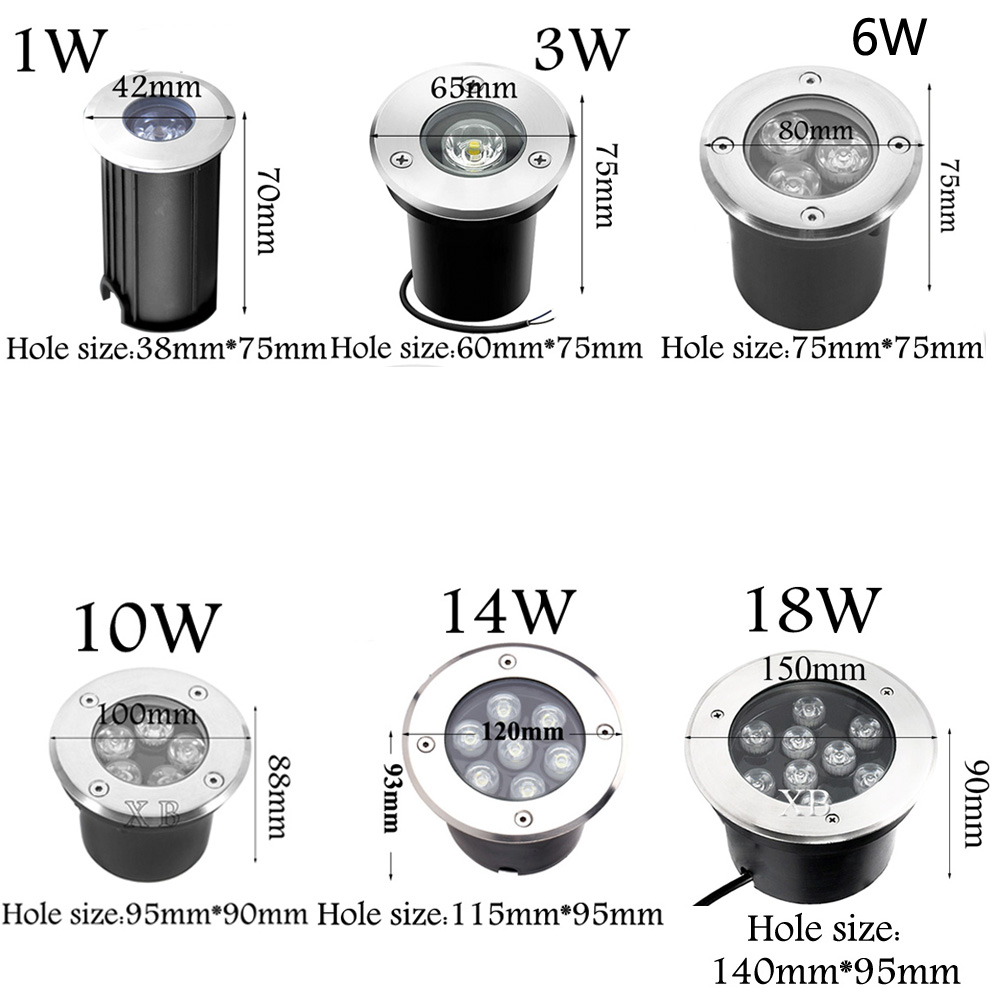 Wasserdichte LED-Licht-Garten- – Ground Light Recessed Bewertung und Preis