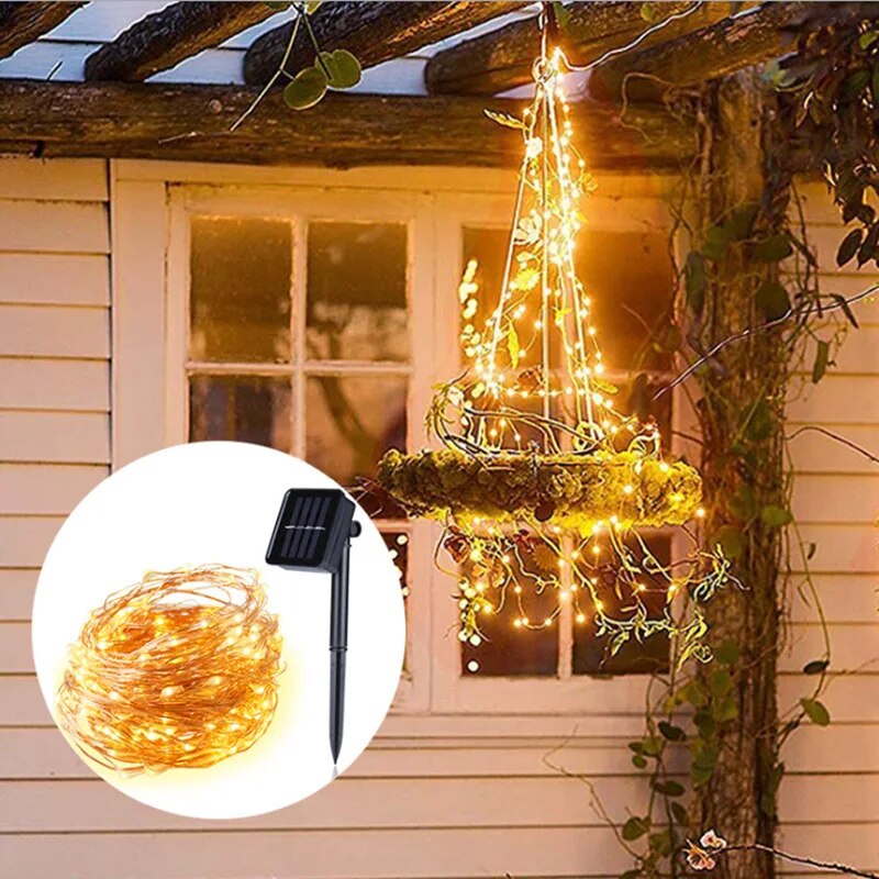 100 LED Solar Fee wasserdichte – Halo Outdoor Lighting Bewertung und Preis