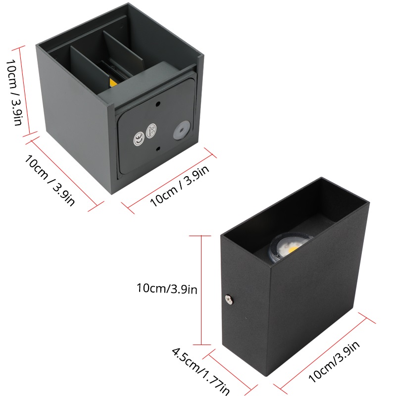 Moderne Quadratische 6W 12W LE – Outdoor Lighting Lux Bewertung und Preis